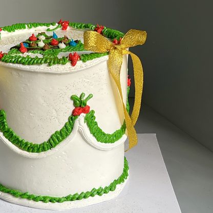 ‘christmas tree’ 4” celebration cake.