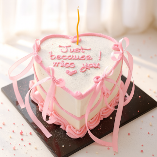 sparkly 8” heart shaped mini