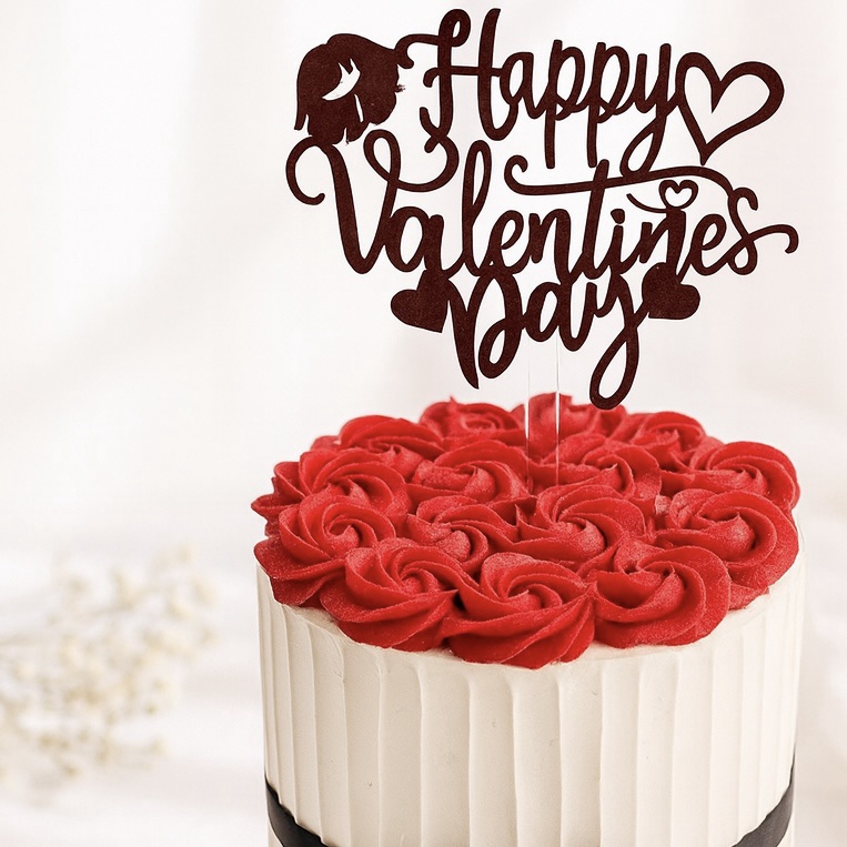 red roses valentine cake - Image 2