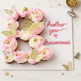 alphabet cupcake tray