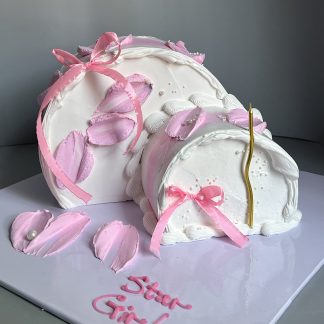 twin barrel celebration cake.