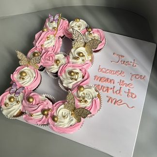 alphabet cupcake tray