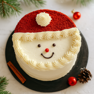 mini 4” santa christmas cake