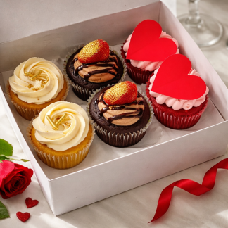 ♥️ heart cupcakes 6 pack