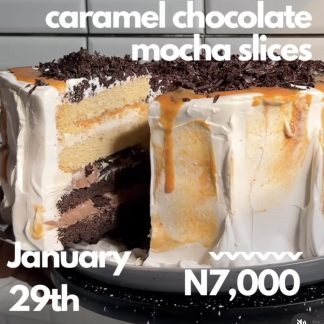 Caramel Chocolate Mocha Slice